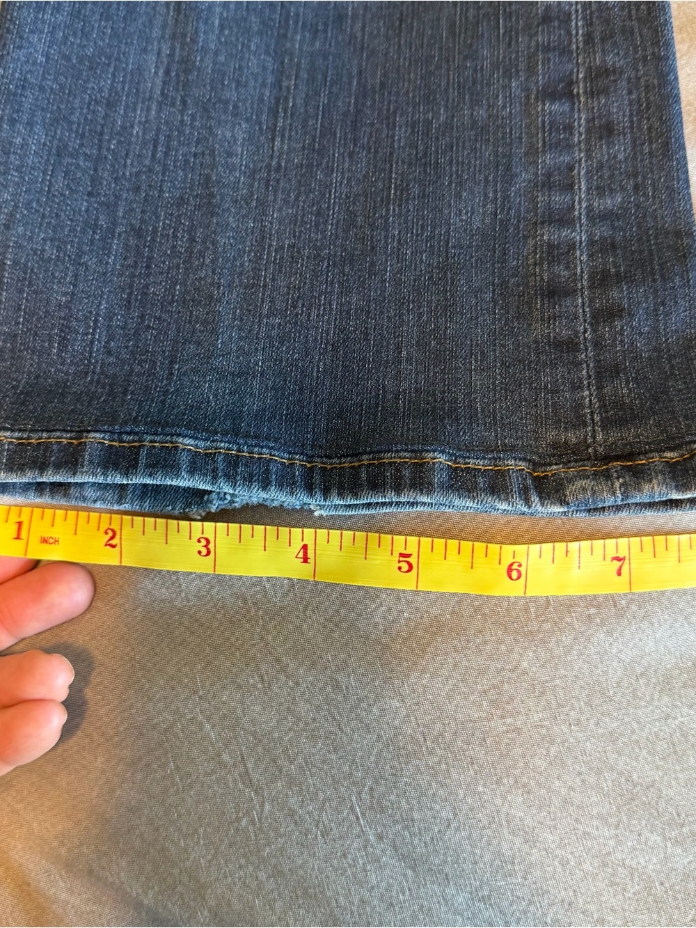 Hudson Jeans Dark Blue Beth Baby Bootcut Low-Rise Denim - Picture 13 of 16